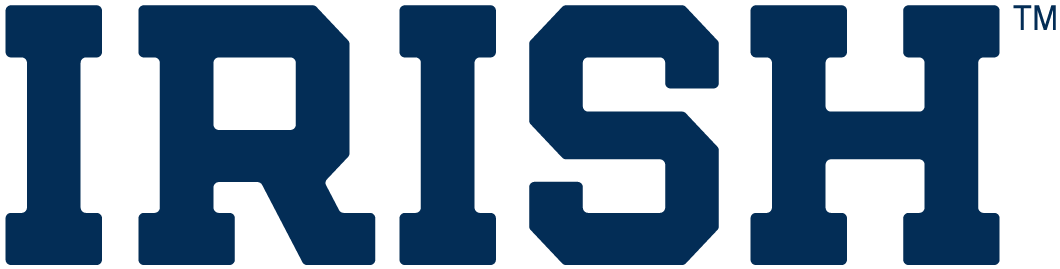 Notre Dame Fighting Irish 0-Pres Wordmark Logo v2 iron on transfers for clothing